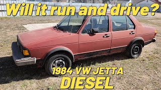 S4 E13. Will it run and drive?  Abandoned project 1984 Volkswagen Jetta diesel