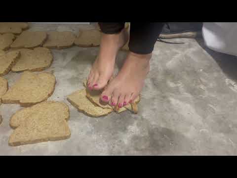 Crushing your bread would you like to eat it?