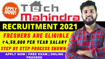 Tech Mahindra Off Campus 2021 | Off Campus Drive For 2020 Batch | No Application Fee