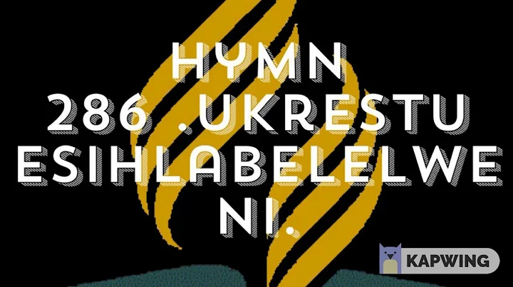 Hymn 286. O Ngithwale eZion