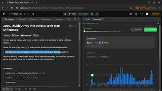 Divide Array Into Arrays With Max Difference