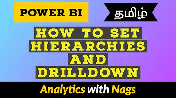 How to set Hierarchies and Drilldown in Power BI in Tamil (9/50)