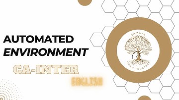 CA Inter Audit Nov 23 English : Automated Environment #castudents