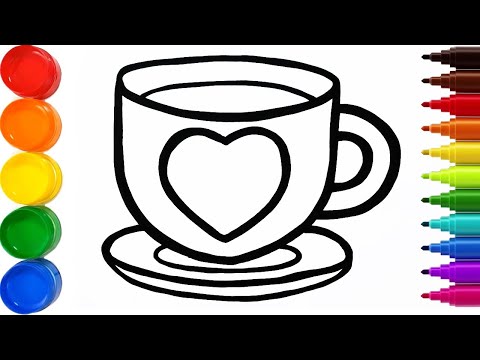 Video: Cómo Colorear Una Taza