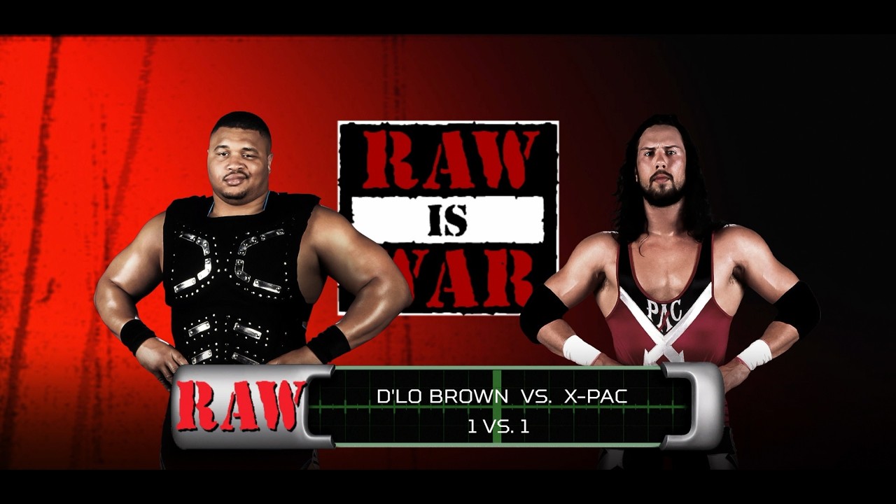 WWE 2K26 D´Low Brown vs X Pac