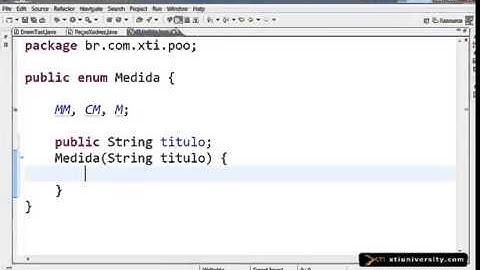 Universidade XTI   JAVA   046   Enumeração enum Constantes Java