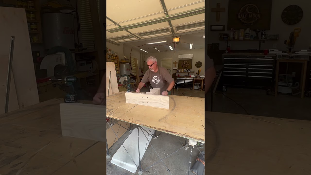 😇 Two beautiful ash pedestal bases assembled today for an upcoming table build! ✅ 