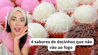 🔥NÃO VAI AO FOGO | 4 SABORES DE DOCINHOS | só misturar e tá pronto