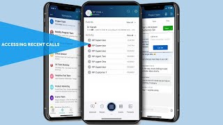 Connect for Mobile: Accessing Recent Calls: MiVoice Connect screenshot 3