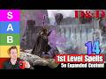 D&amp;D 5: 1st Level Spells - Review &amp; Guide - 5e Expanded Content