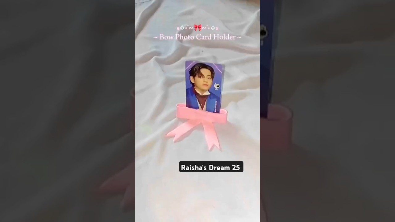 Bow photo card Holder 🩷🎀