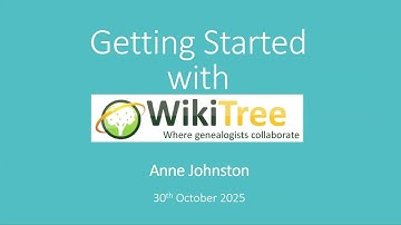 Getting Started on Wikitree