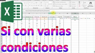 Cómo usar la Función lógica Si con varias condiciones, pero que se cumpla una sóla de ellas