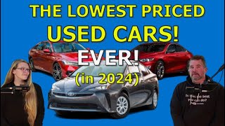 The LOWEST PRICED USED CARS in 2024! (THG's Amazing News!) The Homework Guy by Kevin Hunter The Homework Guy 12,157 views 2 months ago 13 minutes, 32 seconds