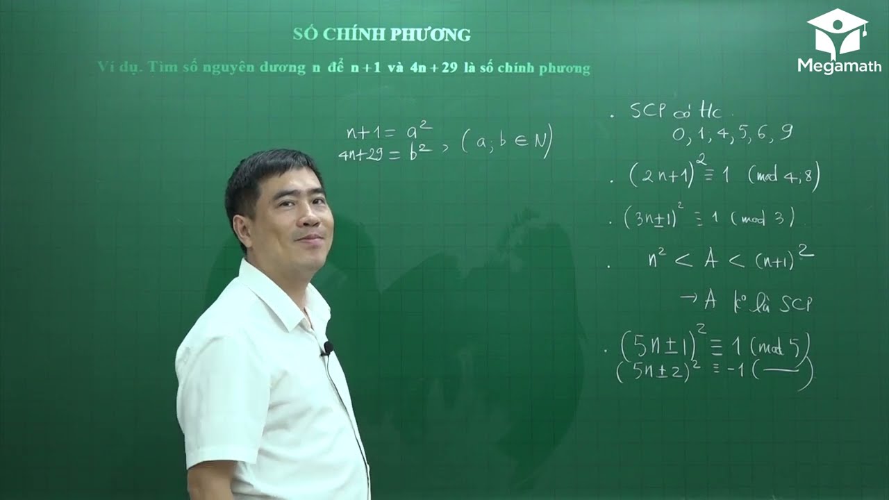 Số chính phương Bồi dưỡng HSG Toán 8 - Thầy Bùi Minh Mẫn