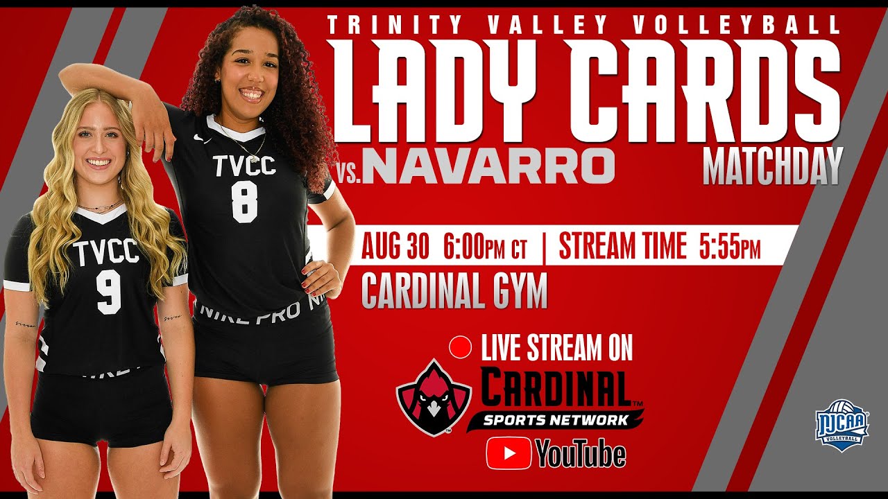 TVCC Volleyball vs Navarro YouTube
