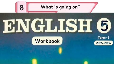 5th standard English term 1 unit 8 what is going on? Work book answers 2025 2026 Ennum Eluthum 