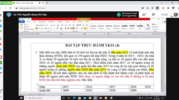 Bài tập dịch tễ học có đáp án năm 2024