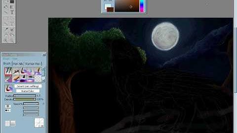 openCanvas Process- Aoi Hane (Starless Night)