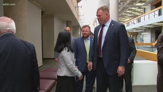 Mayor wins debate over pension lawsuit