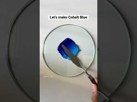 How To Make Cobalt Blue Color | Paint Mixing | Acrylic Color Basics | Shorts Art Painting