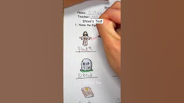 Grading my student’s test (Steve) #asmr #school #teacher #grading #papers #shorts