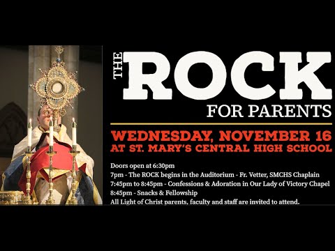 Light of Christ Catholic Schools Parent Rock Announcement