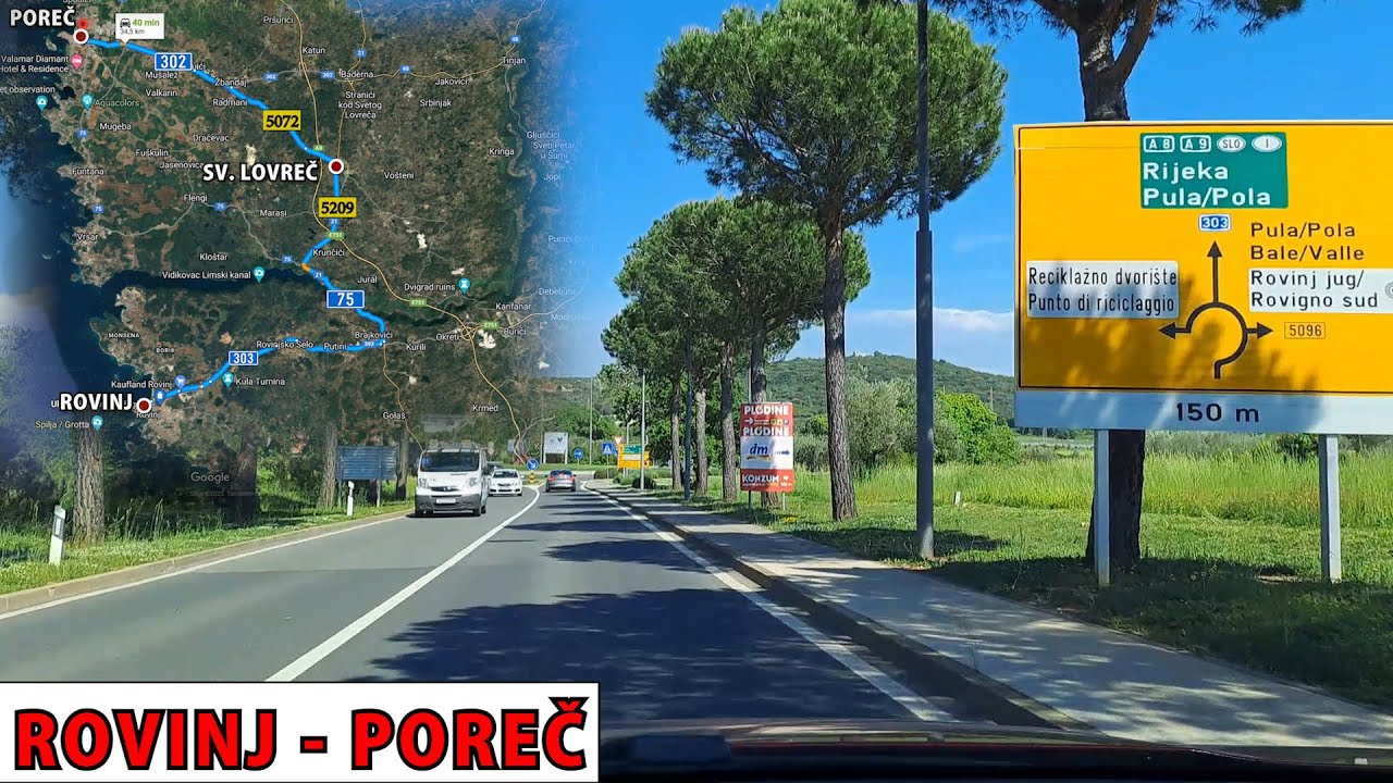 Vožnja kroz Istru: Od ROVINJA do POREČA | 35 km