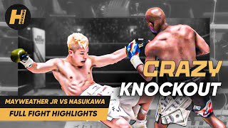 Floyd Mayweather Jr vs. Tenshin Nasukawa KNOCKOUT CHAOS | Full Fight Highlights