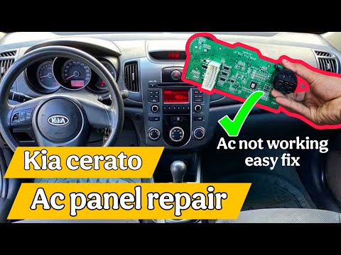 KIA Cerato ac switch repair,ac panel not working fix.