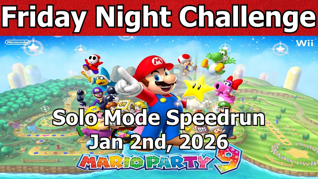 Mario Party 9 Solo Mode Speedrun | 1/2/26