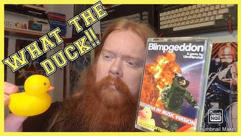 WHAT THE DUCK!! blimpgeddon zx spectrum game play and review