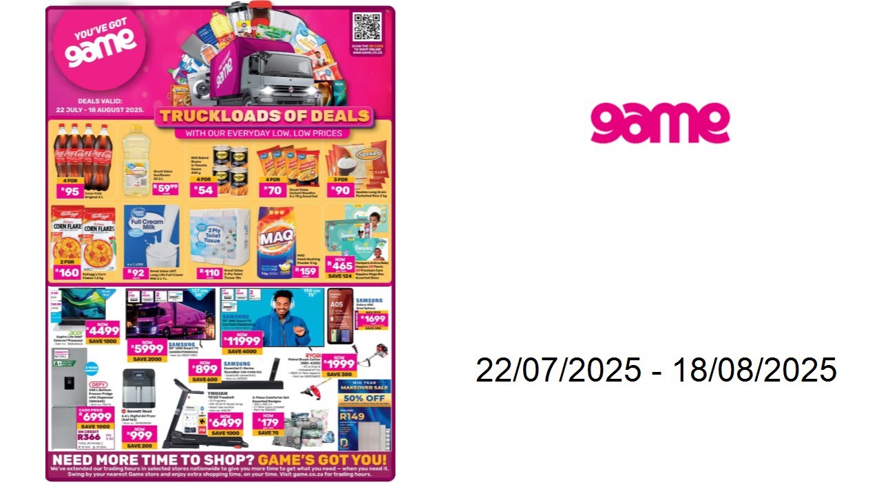 Game specials - Truckloads Of Deals - 22/07/2025 - 18/08/2025