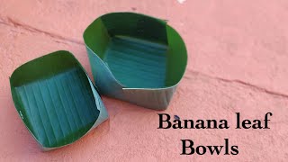 Banana leaf bowls/Eco- friendly bowls/Say no to plastic/Save environment/keerthis channel