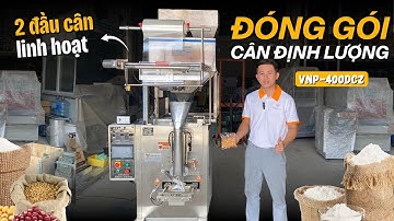 Giới thiệu chi tiết Máy đóng gói cân định lượng 2 đầu VNP-400DCZ | Tốc độ 30 túi/phút