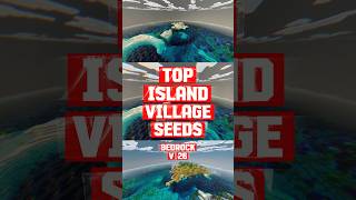 Top 4 Island Village Seeds for Survival (Minecraft Bedrock 26) 🏝️⚔️ #minecraft
