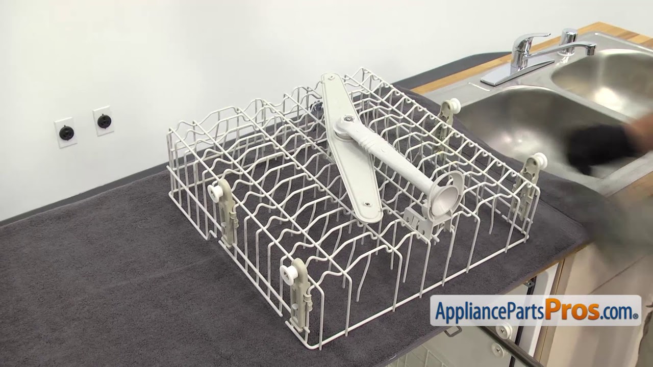 How To Whirlpool/KitchenAid/Maytag Upper Dishrack Wheel Assembly