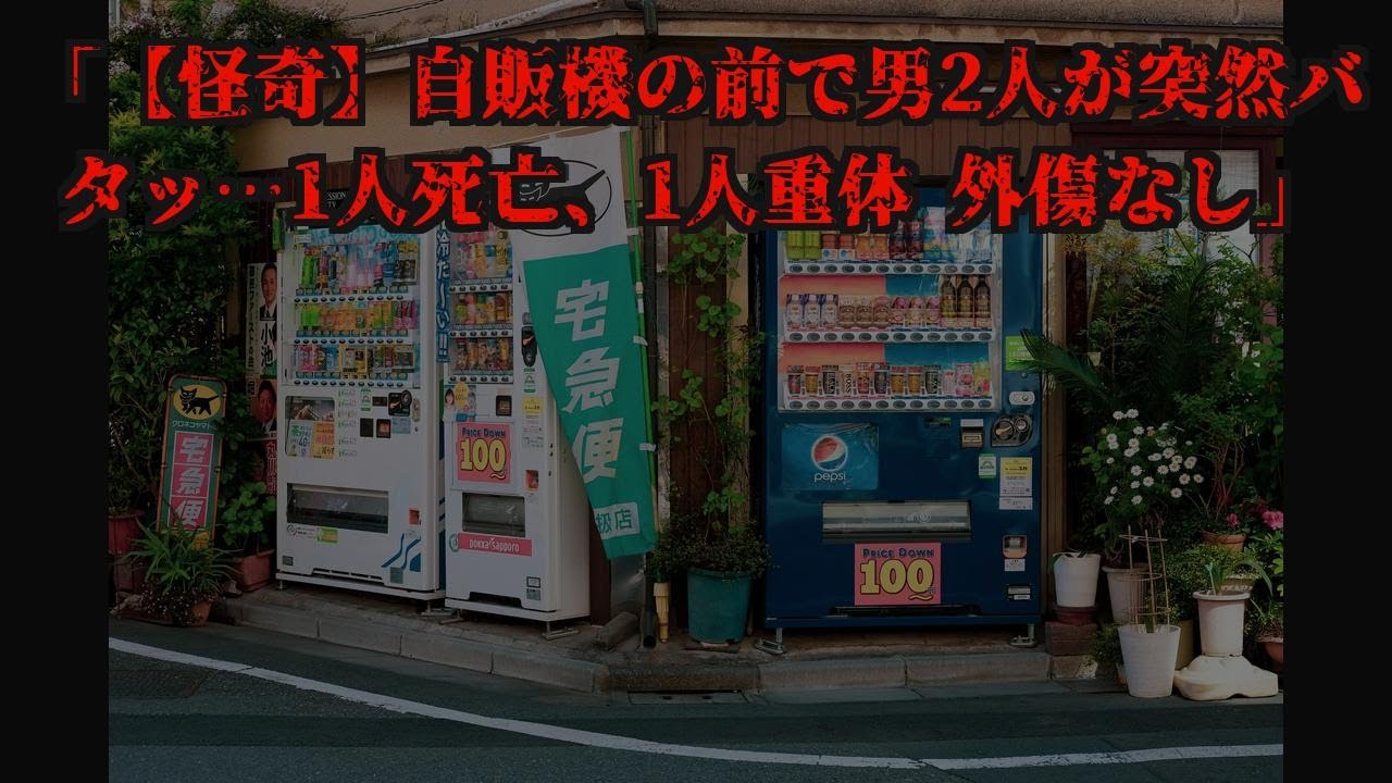 「【怪奇】自販機の前で男2人が突然バタッ…1人死亡、1人重体 外傷なし」【作業用】【睡眠用】#怖い話 #ホラー #オカルト