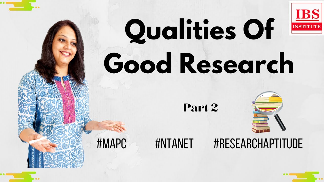 qualities of a good research report