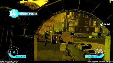 RPCS3 PS3 Emulator - Bodycount Ingame! VULKAN (568b9f38) LLVM