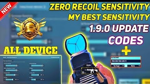 New Update 1.9.0 !! Best Sensitivity CODE + Control Setting PUBG Mobile | BGMI After Update 1.9.0 ⚡