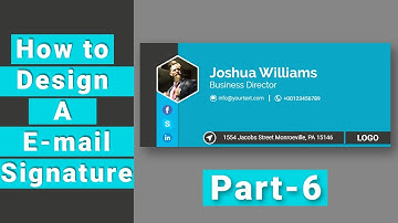 How to design a corporate email signature in photoshop cc | Part-6