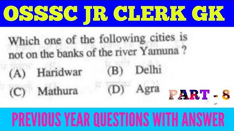 OSSSC JR CLERK PREVIOUS YEAR GK QUESTION WITH ANSWER !!