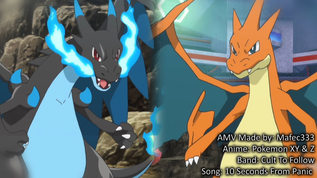 Mega Charizard X Vs Mega Charizard Y Anime Hd Amv