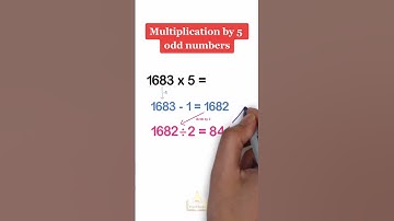 Easy way to multiply odd numbers by 5 #studytips 📖 #mathhack #mathtricks #studyhacks #math #shorts