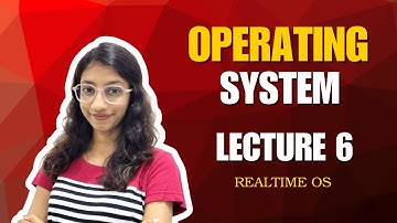 Lecture 6: Real-Time Operating System (RTOS) – Operating System