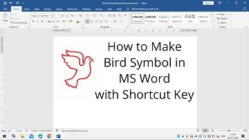 How to Make Bird Symbol in MS Word with Shortcut Key