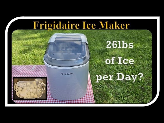 FRIGIDAIRE EFIC189-Silver Compact Ice Maker, 26 lb per Day, Silver
