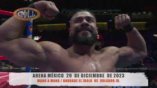 CMLL - MANO A MANO / ANDRADE EL ÍDOLO  VS  VOLADOR JR. / ARENA MÉXICO / 29-12-23