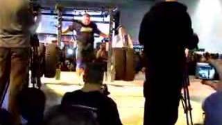 Zydrunas Savickas carries 1,100 pounds at 2008 AC